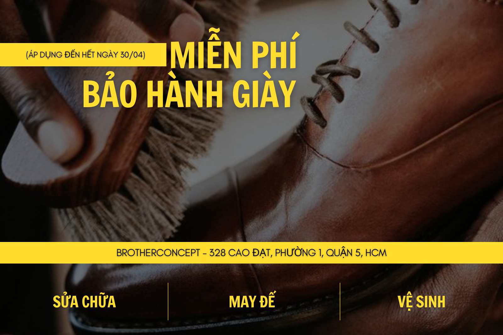 👞 DỊCH VỤ BẢO DƯỠNG & BẢO HÀNH GIÀY MIỄN PHÍ TẠI BC 👞