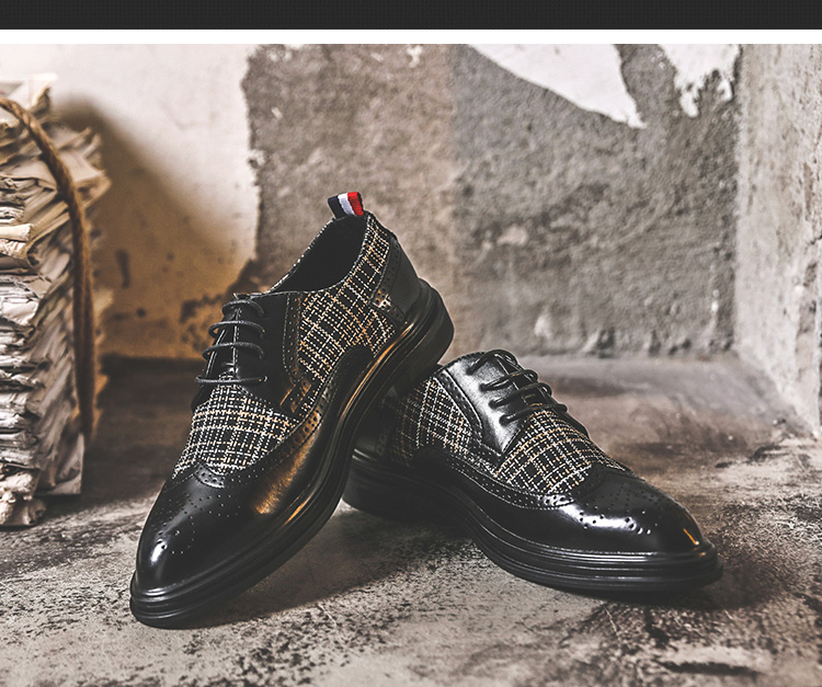 Giày Tây Hiện Đại Derby Line Brogue