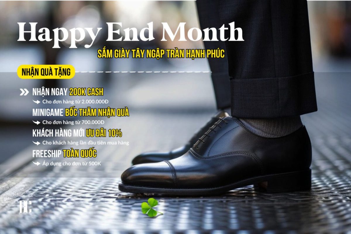 HAPPY END MONTH – SẮM GIÀY NGẬP TRÀN HẠNH PHÚC